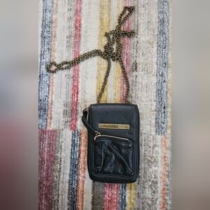 Vans Black Crossbody with Long Chain Strap